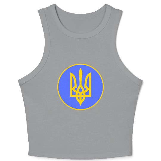 Ukraine trident Crop Tank Top