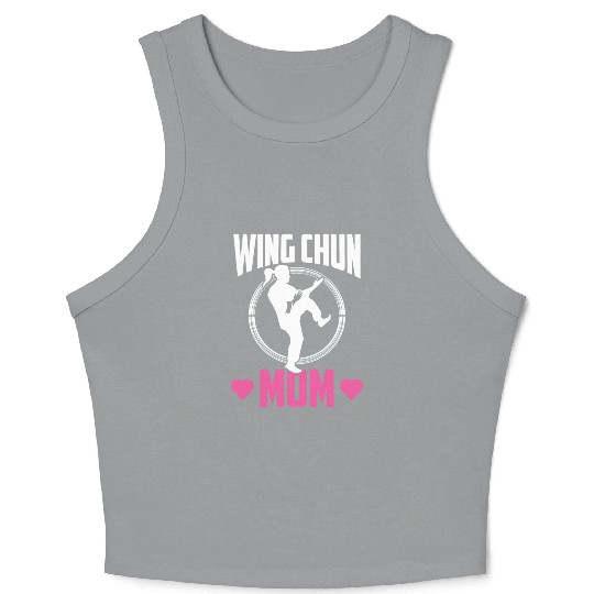 Wing Chun Mom Fighter Coach Martial Arts Training Crop Tank Top