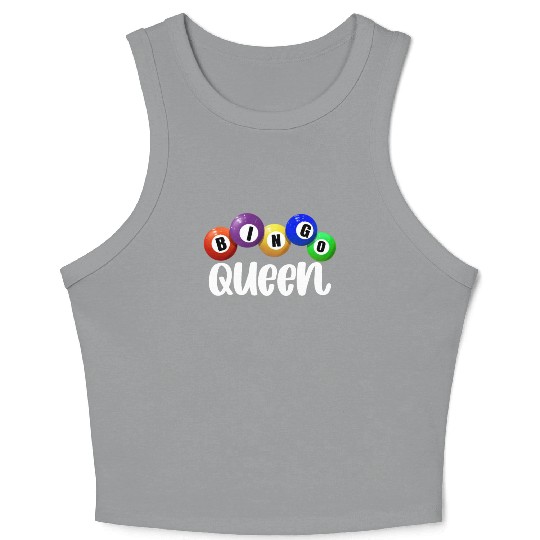 Bingo Queen Bingo Gambling Women's Bingo Player Crop Tank Top