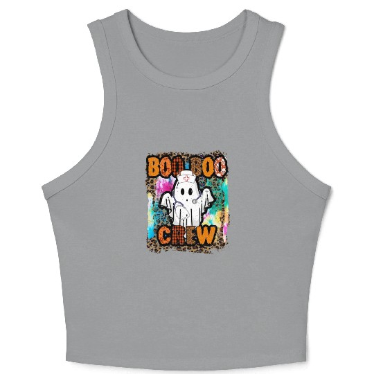 Halloween Boo Boo Crew Tie Dye Crop Tank Top