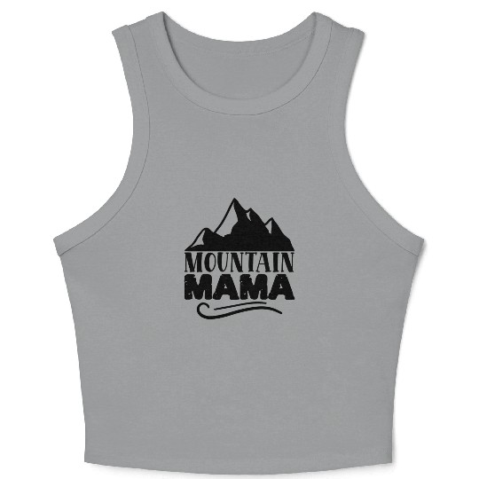 mountain mama 01 Crop Tank Top