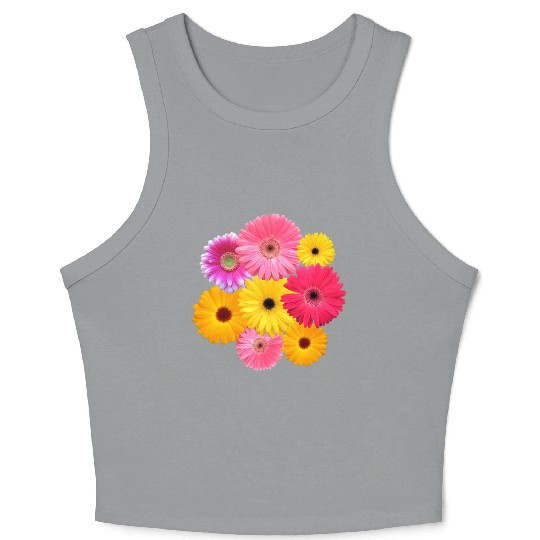 gerbera flower, daisies, gerberas, daisy blooms Crop Tank Top