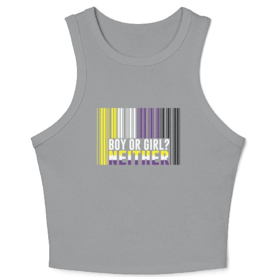 LBGT Flag Gay Pride Human Boy or Girls Crop Tank Top