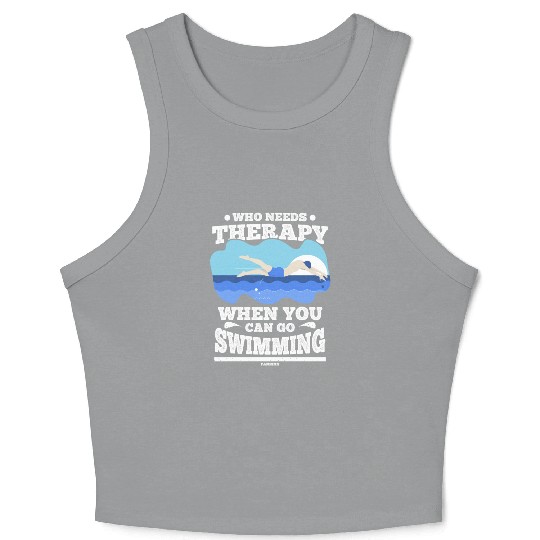 To swim Crop Tank Top