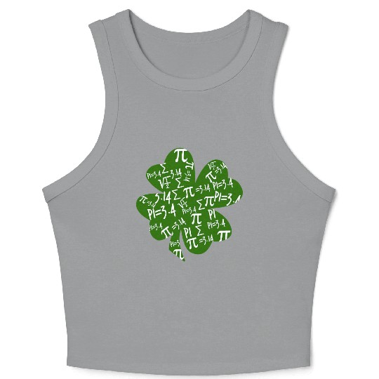 St Patrick s Day PI Crop Tank Top Green Shamrock PI Teez