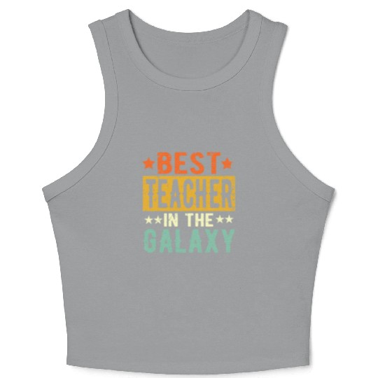 Best Teacher Ever Teacher Gift Crop Tank Top
