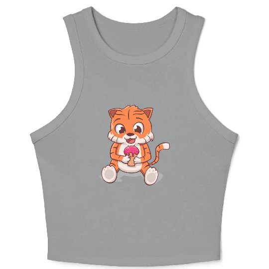 Tiger Ice cream Crop Tank Top