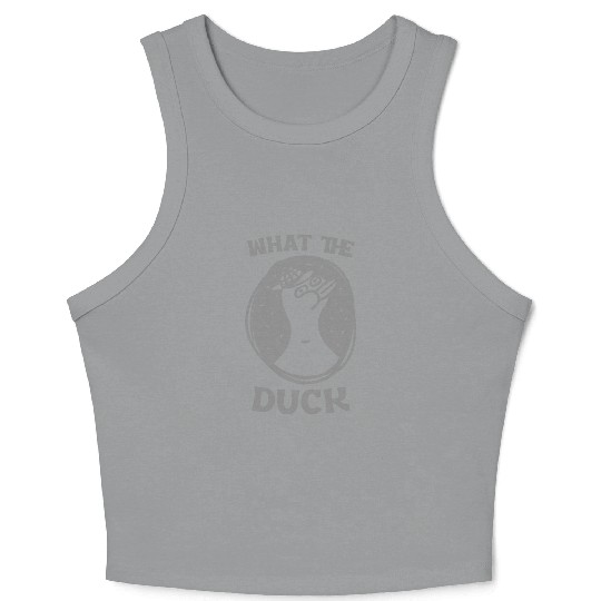 What The Duck?! Surprised Cool Duck Crop Tank Top