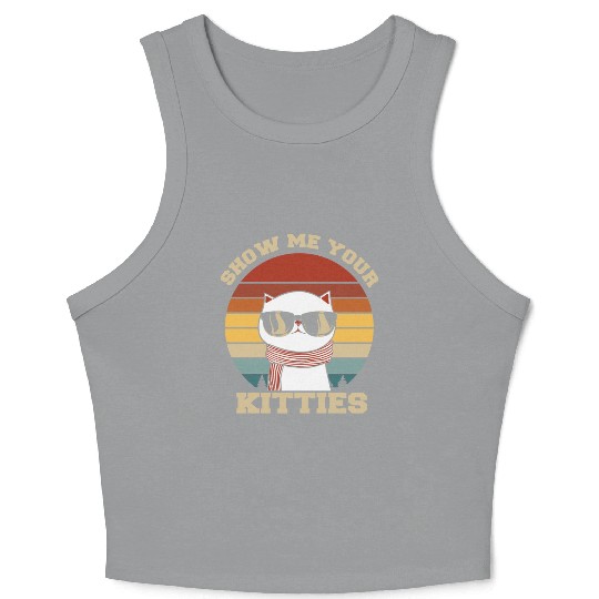 Show me your Kitties Cat Lover Crop Tank Top