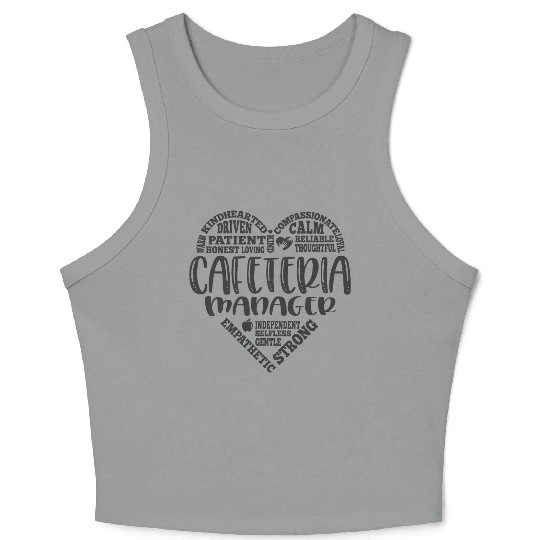 Cafeteria manager, lunch lady, worker Crop Tank Top