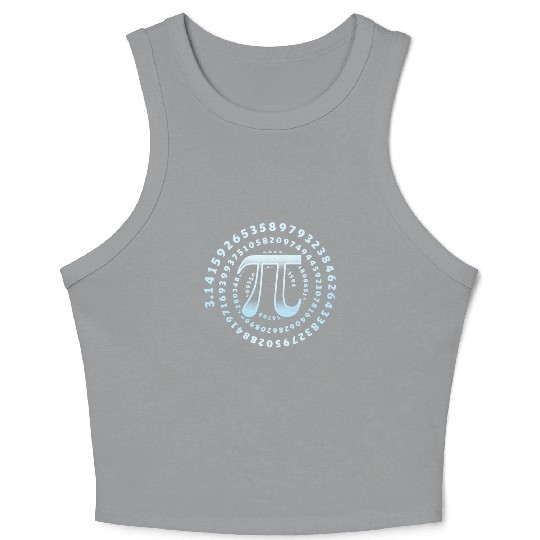 3.14 Pi Day Mathematics Physics Irrational Number Crop Tank Top