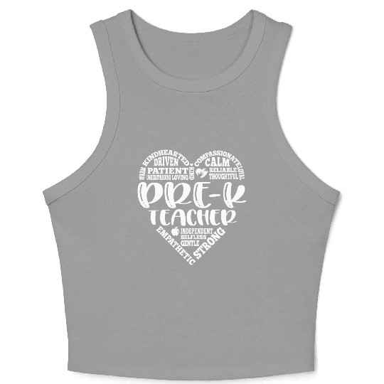 Pre K teacher, prek teacher, pre-k Crop Tank Top