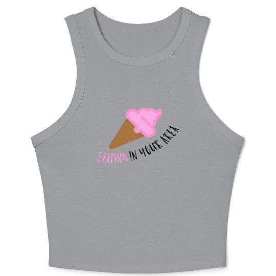 Comedy Ice Scream Crop Tank Top