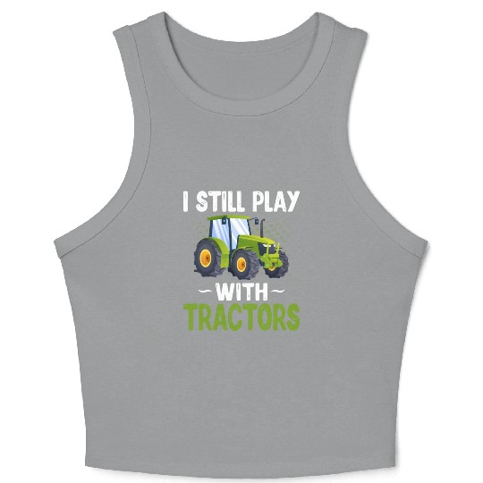 Farming Farmer Tractor Lover Crop Tank Top