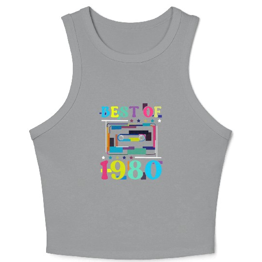 Best Of 1980 | Birthday Crop Tank Top | Birthday Retro