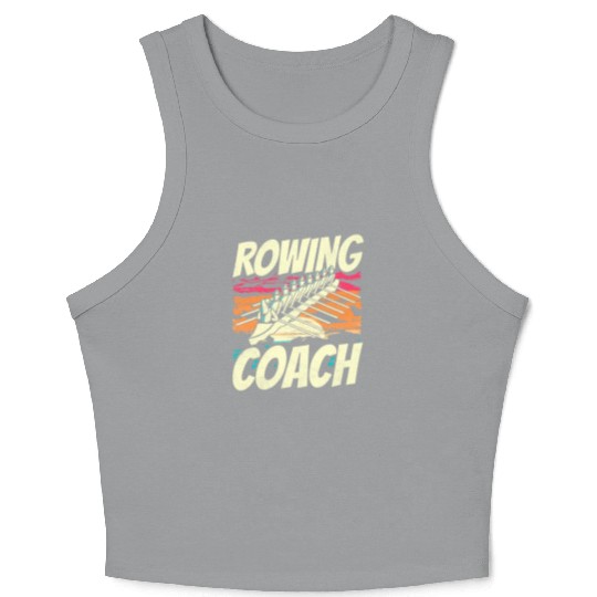 Rowing Coach Crew Row Sports Rower Crop Tank Top