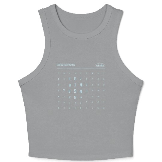 Scary Numbers Lumon Macrodata Refinement Crop Tank Top