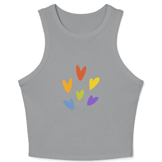 Lgbtq Gay Pride Month Rainbow Love Is Love Crop Tank Top