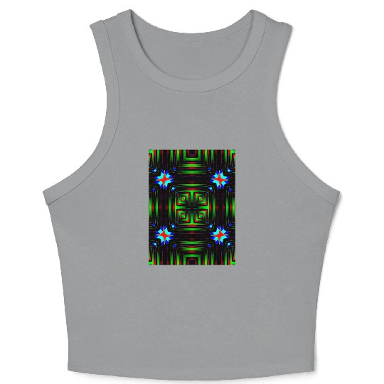 enchanting abstract seamless pattern Crop Tank Top