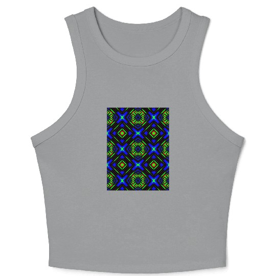 enchanting abstract seamless pattern Crop Tank Top