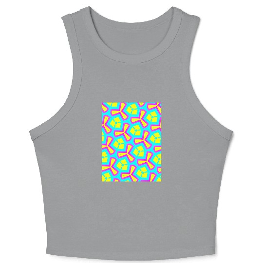 enchanting abstract seamless Crop Tank Top
