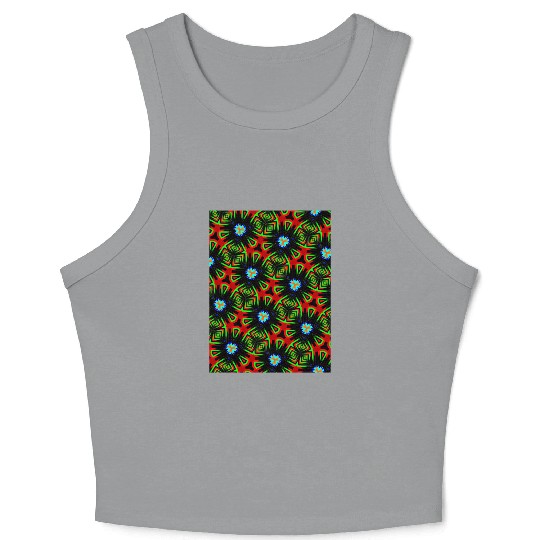 enchanting abstract seamless pattern Crop Tank Top