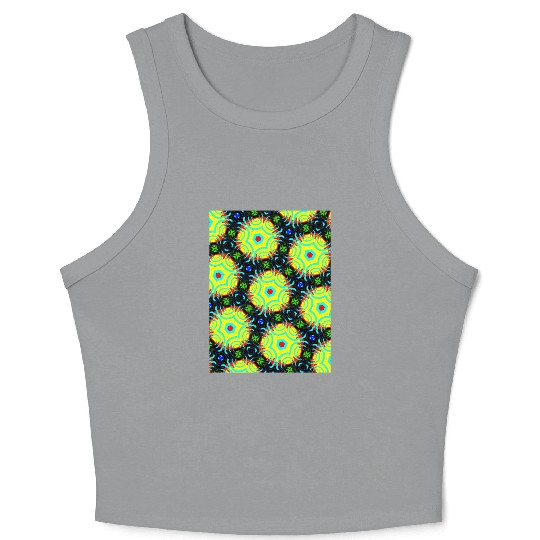 enchanting abstract seamless pattern Crop Tank Top