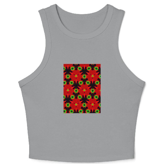 enchanting abstract seamless pattern Crop Tank Top