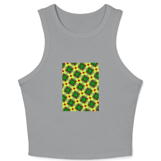 enchanting abstract seamless pattern Crop Tank Top