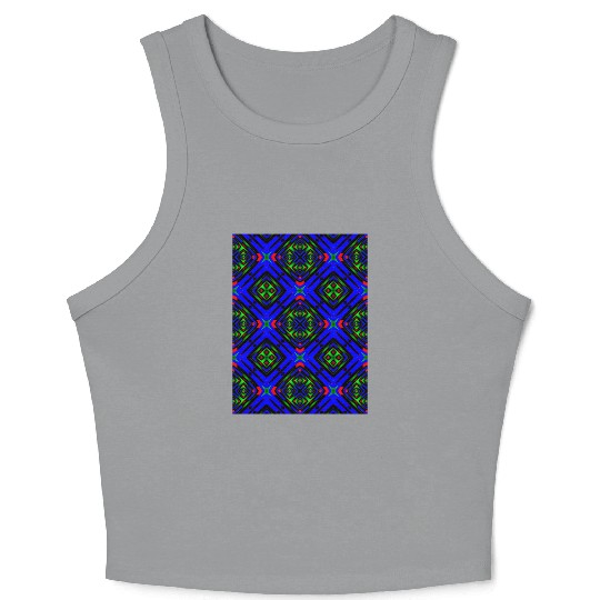 enchanting abstract seamless pattern Crop Tank Top