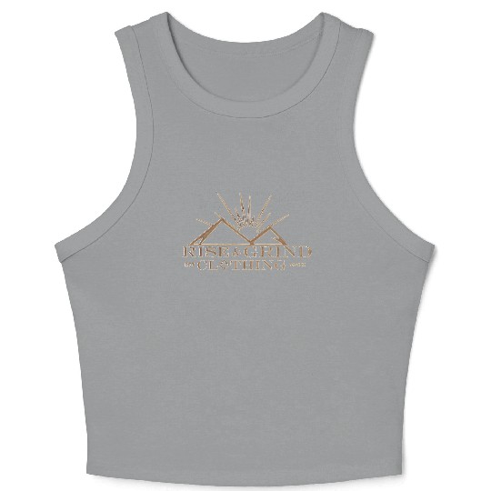 ABOVE THE MOUNTAINS RISE & GRIND CLOTHING CON LOGO Crop Tank Top