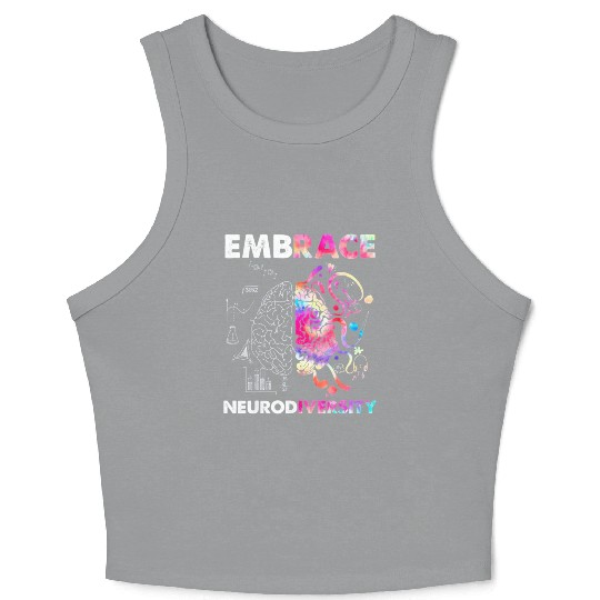 Embrace Neurodiversity Autism Awareness Crop Tank Top