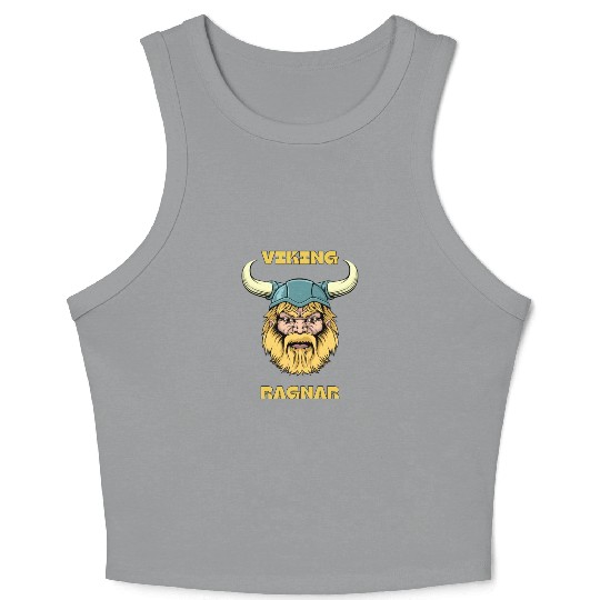 Yellow and blue vikings Crop Tank Top template 11 17 in