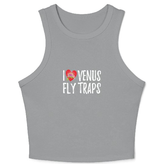I Love Venus Flytrap Carnivorous Bite Me Crop Tank Top
