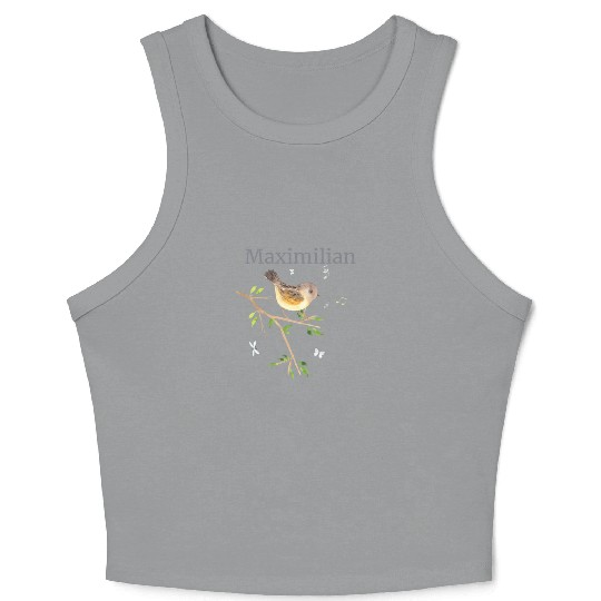 Waldier Vogel Name Maximilian Crop Tank Top