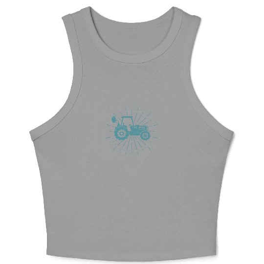 Farmer Tractor Tractor Design Crop Tank Top