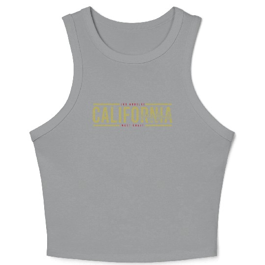 California Long Beach Surfing Crop Tank Top