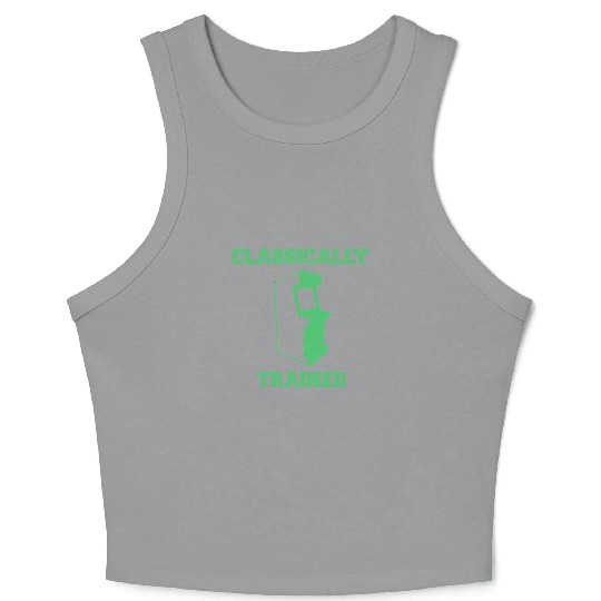 Classically Trained | Arcade player Crop Tank Top