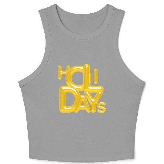 holiday balloon Crop Tank Top