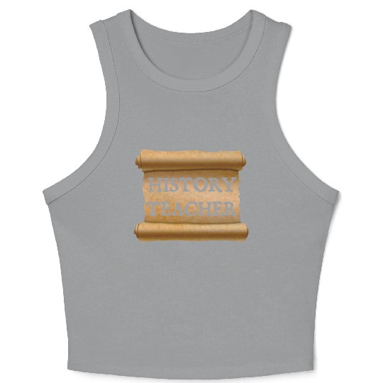 History Teacher Crop Tank Top