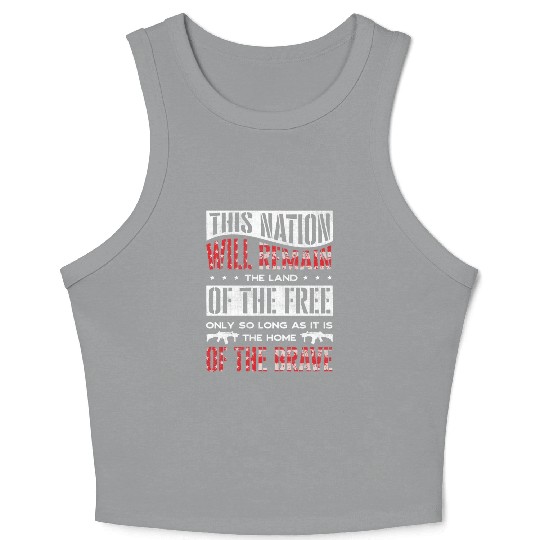 US Patriotic Quotes, Patriot, Patriots Crop Tank Top