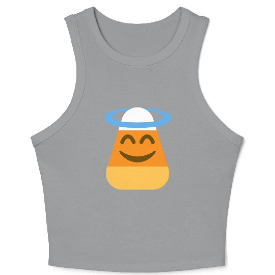 Angel Candy Corn Halloween Costume Crop Tank Top