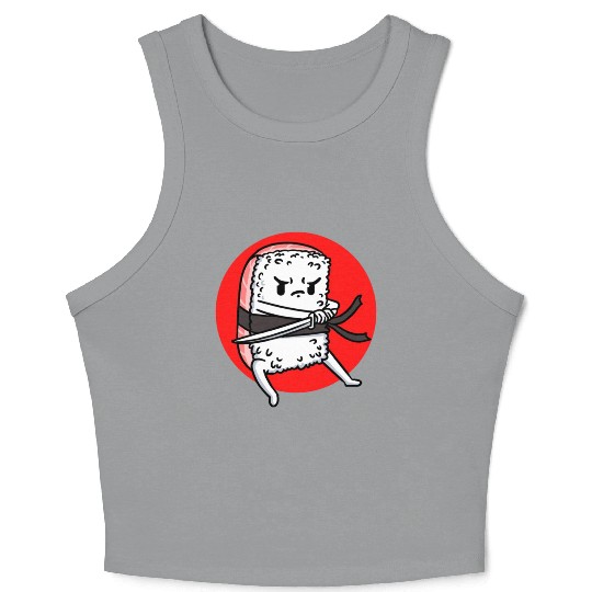 Sushi Samurai For Sushi Lover Crop Tank Top