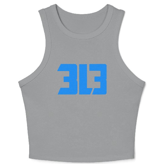 detroit lions 313 Crop Tank Top