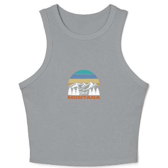 Montana Retro Vintage Crop Tank Top