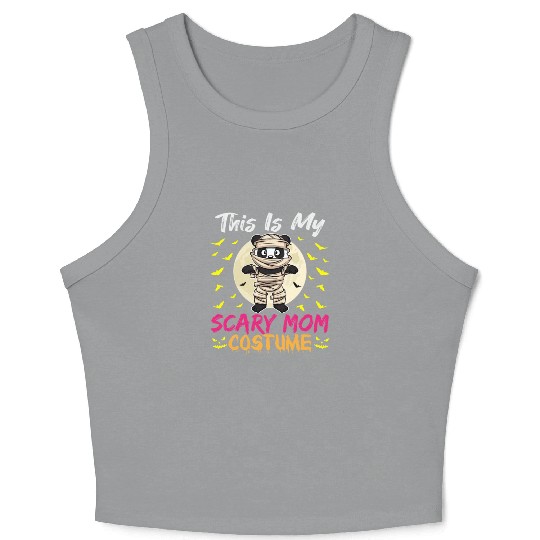 This Is My Scary Mom Costume Funny Halloween Crop Tank Top