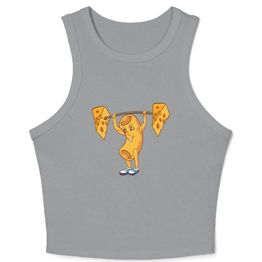 Macaroni Cheeselifting For Macaroni Cheese Lover Crop Tank Top