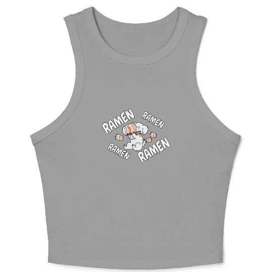 Great Pyrenees Instant Ramen Noodles Crop Tank Top