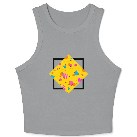 90s Pattern (Abstract) Crop Tank Top