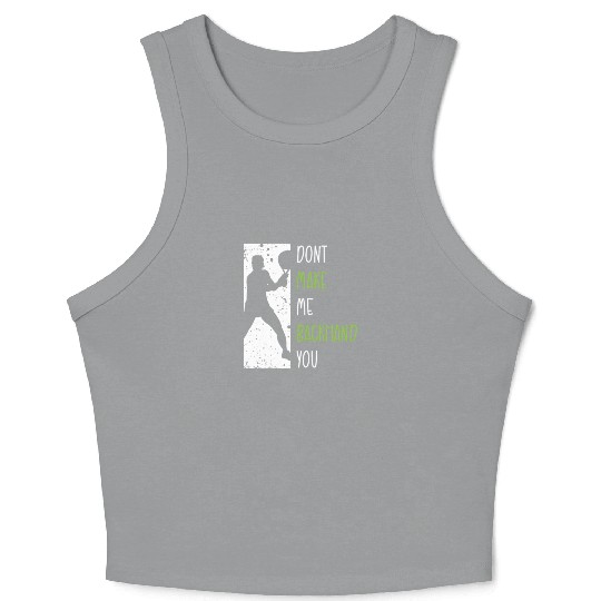 Tennis Player Present Tennis Club Coach Sport Crop Tank Top